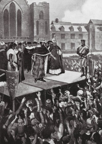 Edoardo I che si rivolge ai suoi sudditi da Charles Daniel Ward