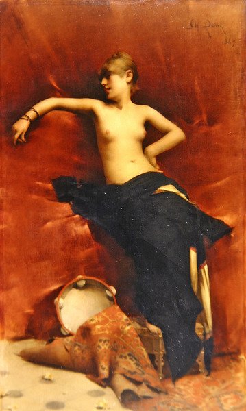 Danzatrice orientale a riposo da Charles Daux