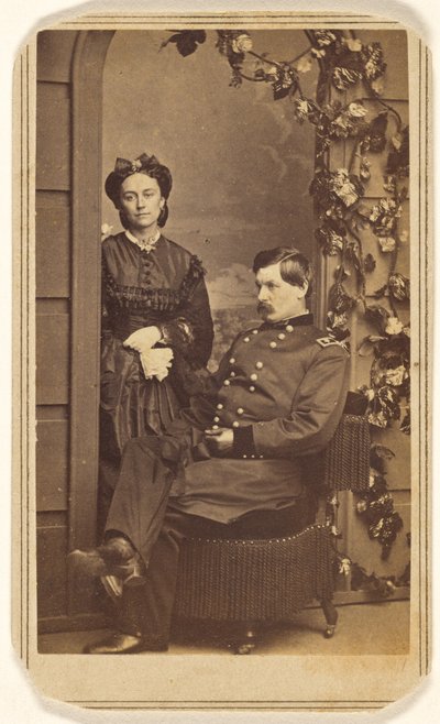 [Generale George Brinton McClellan e sua moglie] da Charles DeForest Fredricks
