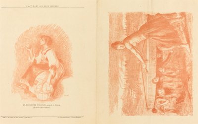 La Meule; Jeune premier! [recto] da Charles Decaux after John Lewis Brown