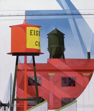 Astrazione di Edifici, Lancaster da Charles Demuth