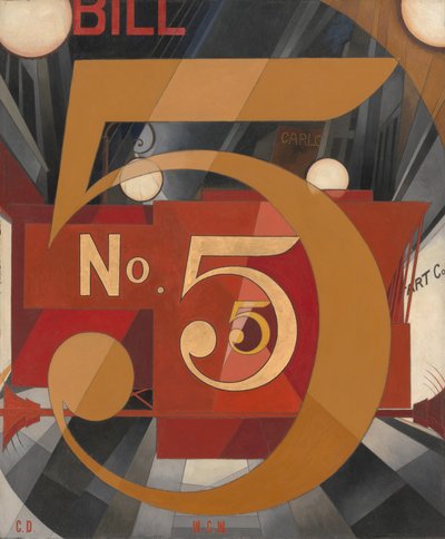 Ho Visto il Numero 5 in Oro da Charles Demuth