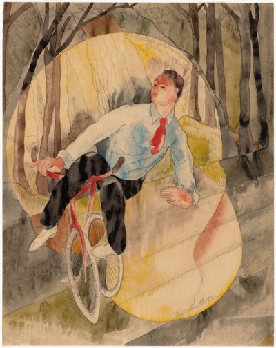 Nel vaudeville, il ciclista da Charles Demuth
