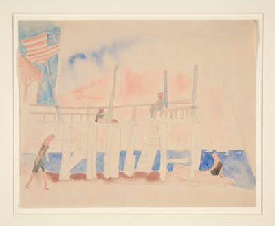 Molo con quattro figure da Charles Demuth