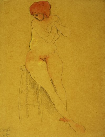 Nudo Seduto da Charles Demuth