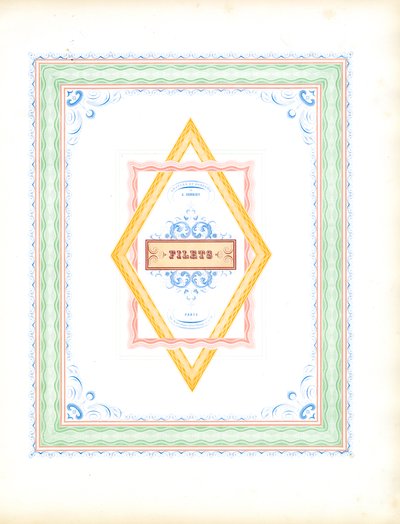 Bordi decorativi multicolore (stampa) da Charles Derriey