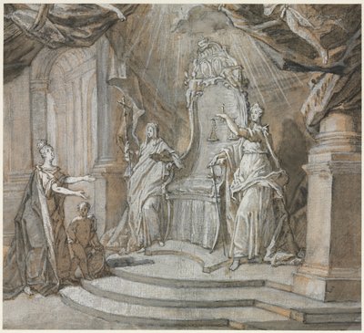 Madame de Maintenon che ritorna alla Chiesa cattolica da Charles Dominique Joseph Eisen