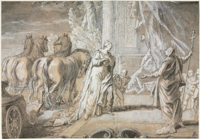 Madame de Maintenon che ritorna alla Chiesa Cattolica, 1700s da Charles Dominique Joseph Eisen