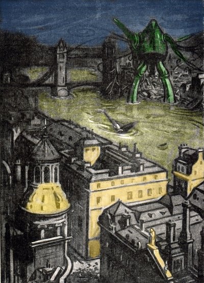 Illustrazione di Mr. Dudouyt per il romanzo di Herbert George Wells 