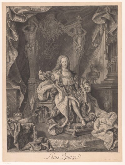 Ritratto di Luigi XV di Francia da Charles Dupuis