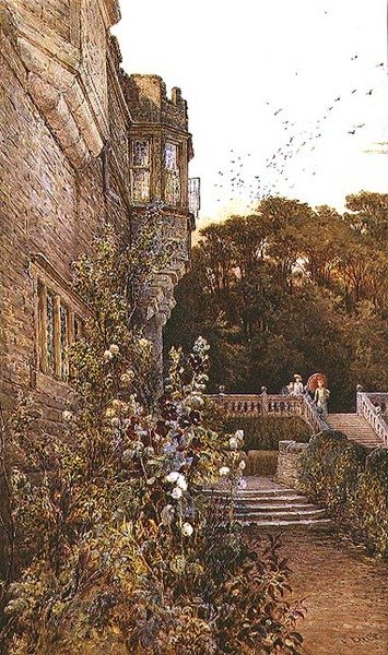Sulla terrazza, Haddon Hall da Charles Earle