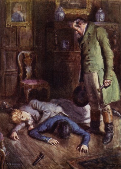 Illustrazione per The Amateur Gentleman di Jeffery Farnol da Charles Edmund (after) Brock
