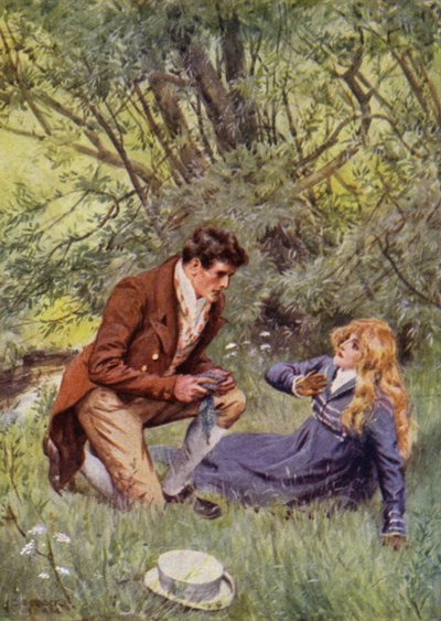 Illustrazione per The Amateur Gentleman di Jeffery Farnol da Charles Edmund (after) Brock