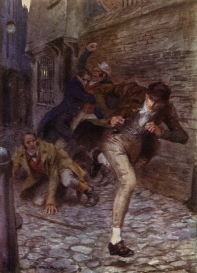 Illustrazione per The Amateur Gentleman di Jeffery Farnol da Charles Edmund (after) Brock