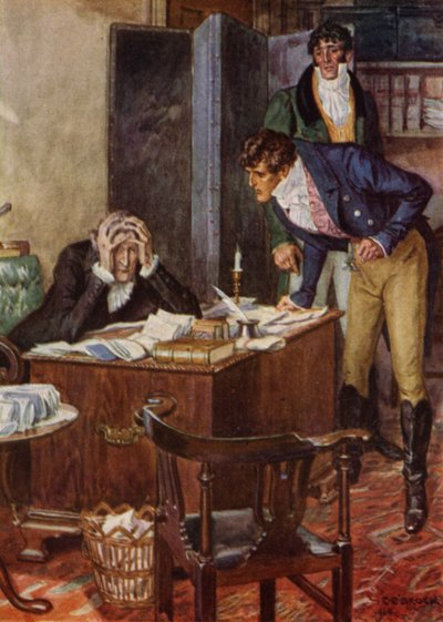 Illustrazione per The Amateur Gentleman di Jeffery Farnol da Charles Edmund (after) Brock