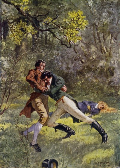 Illustrazione per Il gentiluomo dilettante di Jeffery Farnol da Charles Edmund (after) Brock