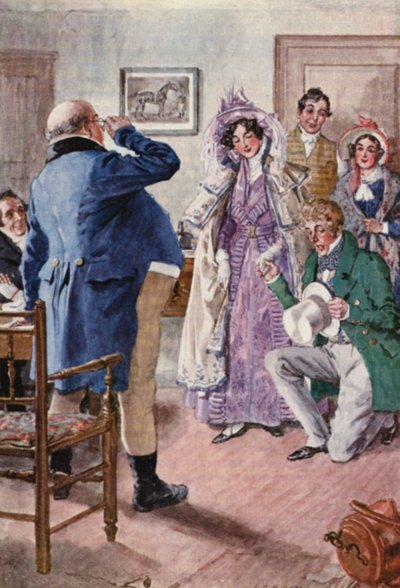 Illustrazione per Il Circolo Pickwick di Charles Dickens da Charles Edmund (after) Brock