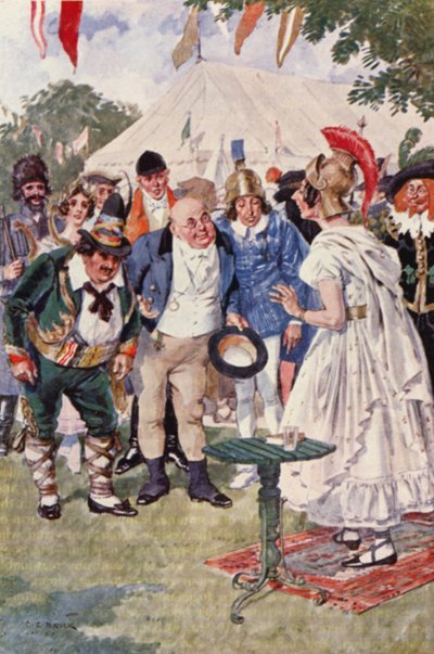 Illustrazione per Il Circolo Pickwick di Charles Dickens da Charles Edmund (after) Brock