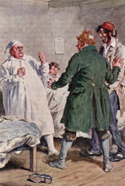 Illustrazione per Il Circolo Pickwick di Charles Dickens da Charles Edmund (after) Brock