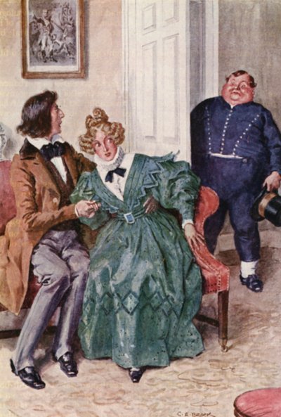Illustrazione per Il Circolo Pickwick di Charles Dickens da Charles Edmund (after) Brock