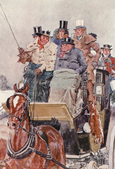 Illustrazione per Il Circolo Pickwick di Charles Dickens da Charles Edmund (after) Brock