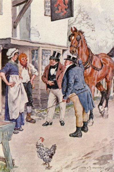 Illustrazione per Il Circolo Pickwick di Charles Dickens da Charles Edmund (after) Brock