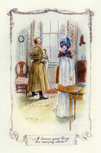 Una cosa famosa questo piano di matrimonio (illustrazione) da Charles Edmund Brock