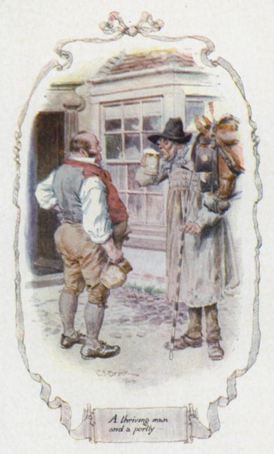 Un uomo prospero e corpulento da Charles Edmund Brock