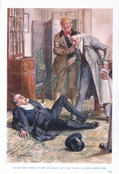 Non si offrì di rialzarsi: ma rimase lì, guardandosi intorno da Charles Edmund Brock