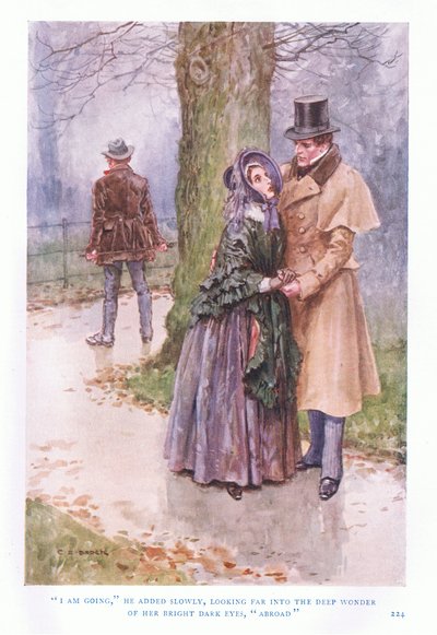 Sto andando, disse lentamente, guardando lontano nella profonda meraviglia dei suoi occhi scuri e luminosi da Charles Edmund Brock
