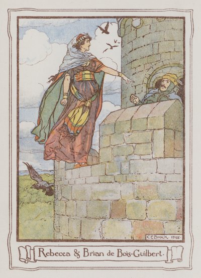 Illustrazione per Ivanhoe di Sir Walter Scott da Charles Edmund Brock