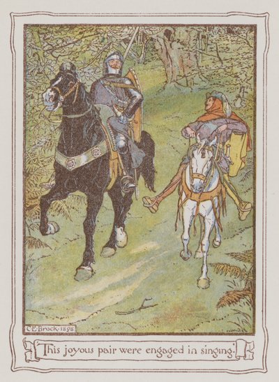 Illustrazione per Ivanhoe di Sir Walter Scott da Charles Edmund Brock