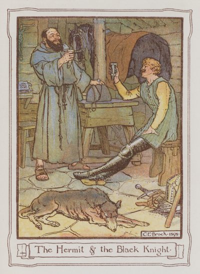 Illustrazione per Ivanhoe di Sir Walter Scott da Charles Edmund Brock