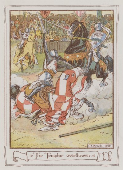 Illustrazione per Ivanhoe di Sir Walter Scott da Charles Edmund Brock