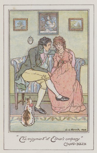 Illustrazione per Ragione e Sentimento di Jane Austen da Charles Edmund Brock