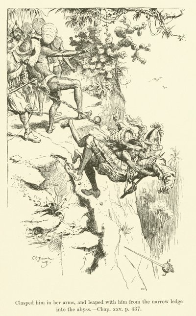 Illustrazione per Westward Ho! di Charles Kingsley da Charles Edmund Brock