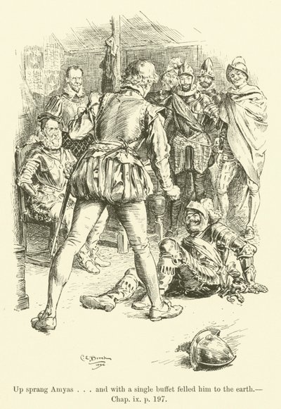 Illustrazione per Westward Ho! di Charles Kingsley da Charles Edmund Brock
