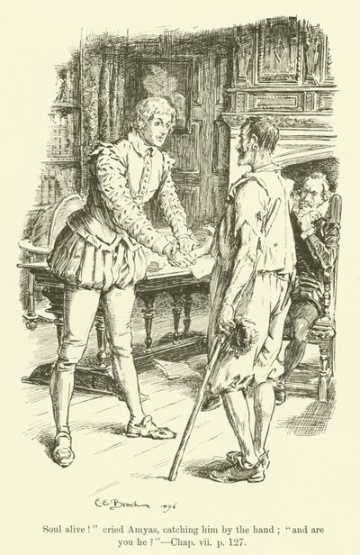Illustrazione per Westward Ho! di Charles Kingsley (incisione) da Charles Edmund Brock