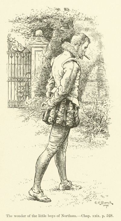 Illustrazione per Westward Ho! di Charles Kingsley (incisione) da Charles Edmund Brock