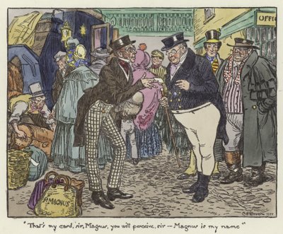 Illustrazione per Il Circolo Pickwick da Charles Edmund Brock