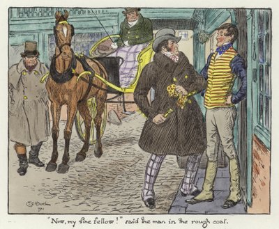 Illustrazione per i Pickwick Papers da Charles Edmund Brock