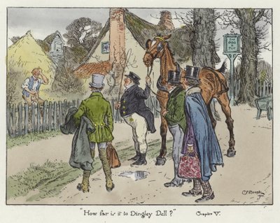 Illustrazione per i Pickwick Papers da Charles Edmund Brock