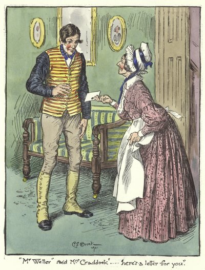 Illustrazione per i Pickwick Papers da Charles Edmund Brock