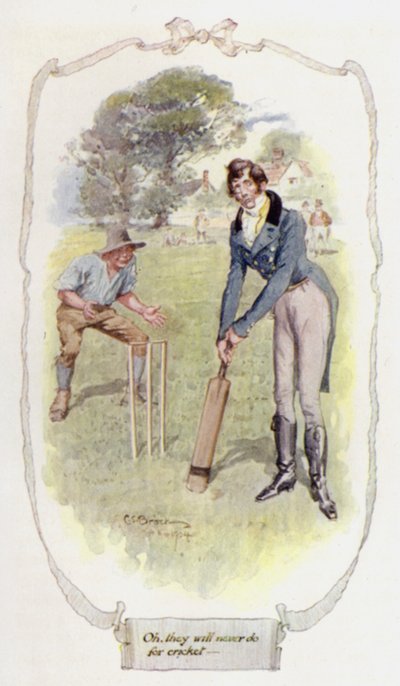 Oh! non andranno mai bene per il cricket da Charles Edmund Brock