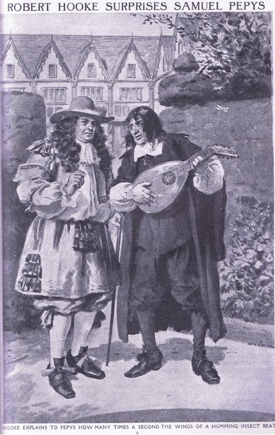 Robert Hooke Sorprende Samuel Pepys da Charles Edmund Brock