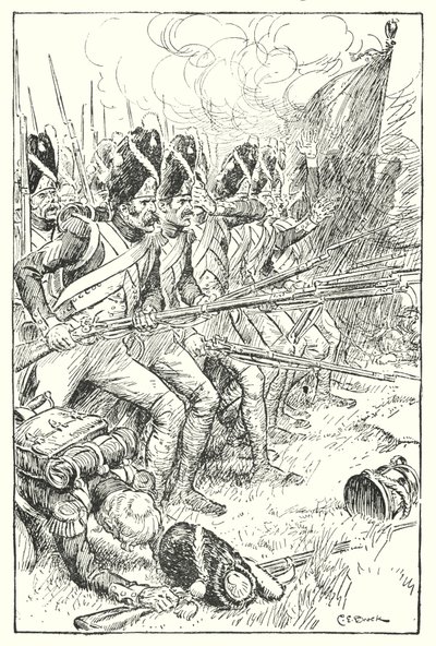 La guardia francese a Waterloo da Charles Edmund Brock