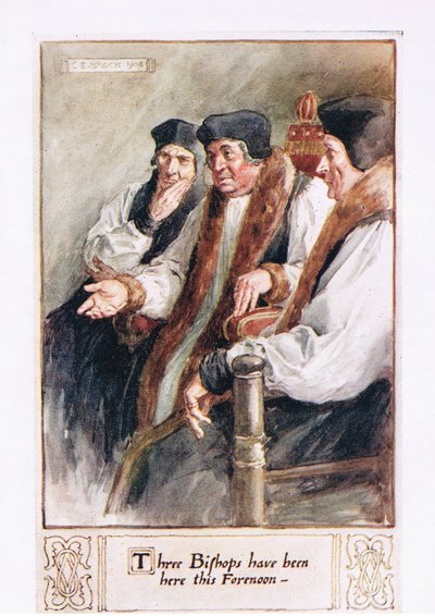 Tre vescovi sono stati qui questa mattina da Charles Edmund Brock