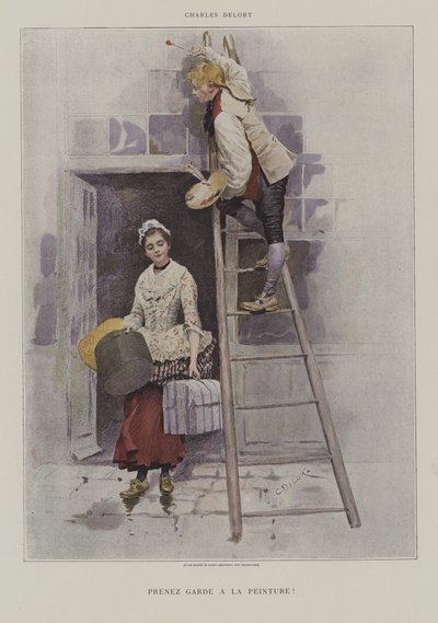 Attenzione alla Vernice! da Charles Edouard Delort