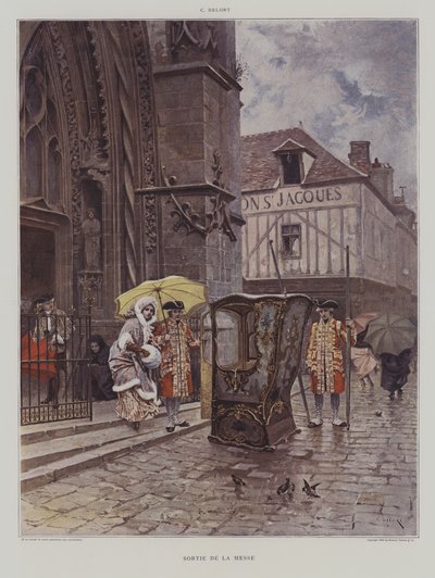 Uscita dalla Messa da Charles Edouard Delort