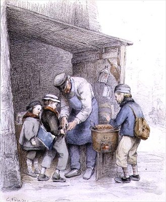 Il venditore di castagne da Charles Edouard Frere